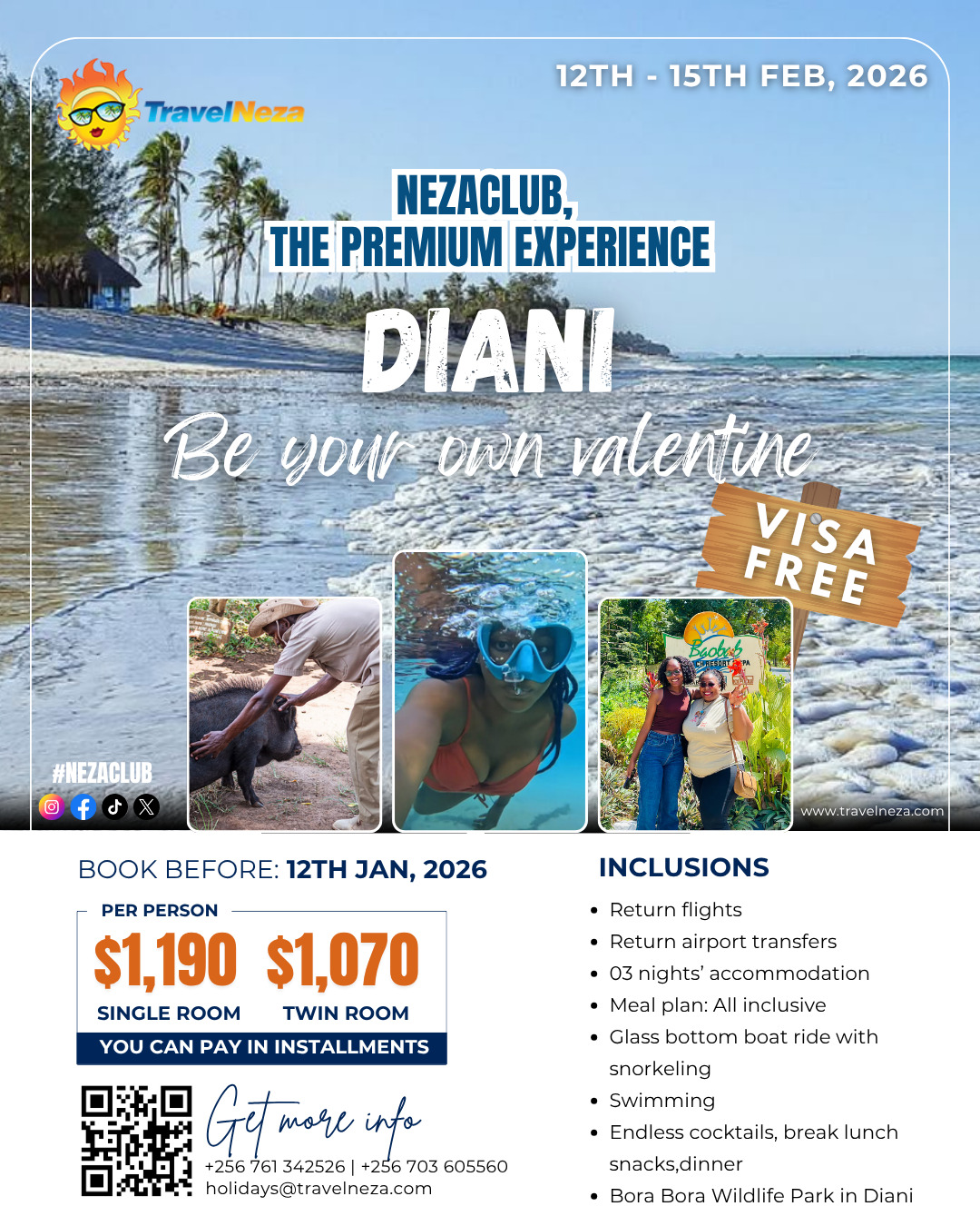 NezaClub Diani Feb Escape: Sun, Sea & a Little February Magic