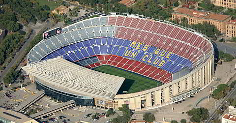 Iconic Camp Nou Stadium