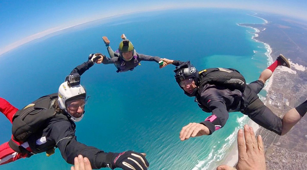 Heart-pounding sky diving Capetown
